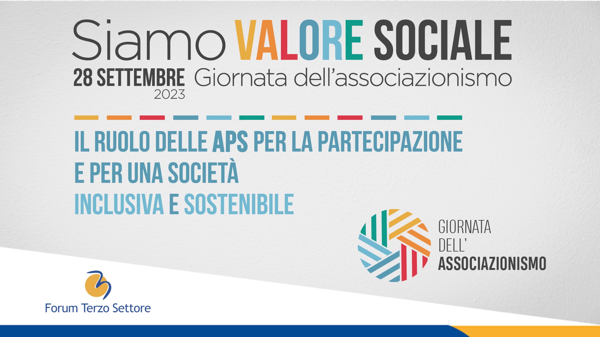 Siamo valore sociale: Giornata dell'Associazionismo 2023